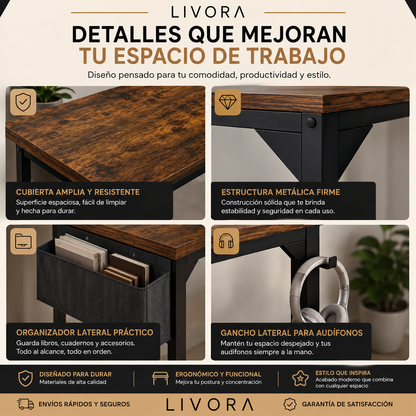Escritorio compacto Livora